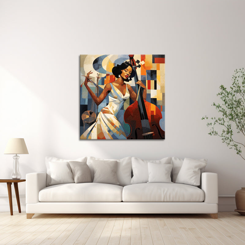 Vrouw en Cello