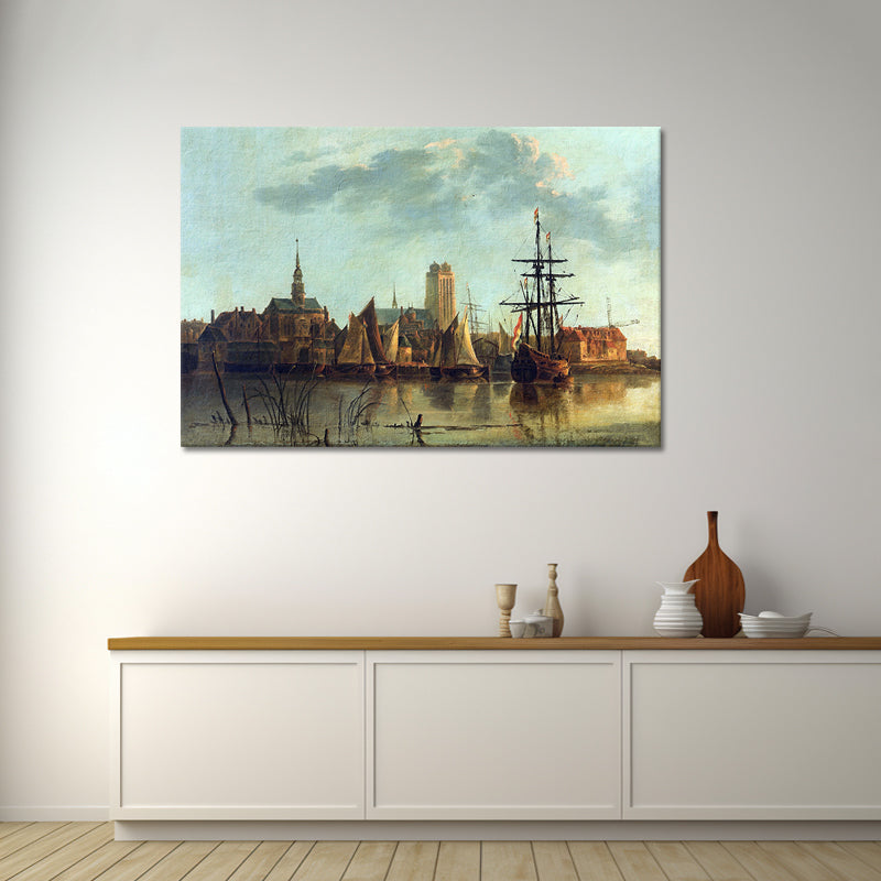 Blick auf Dordrecht bei Sonnenuntergang - Aelbert Cuyp