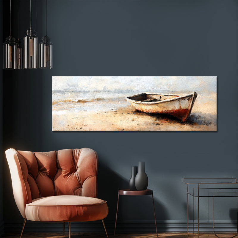 Boot op het strand