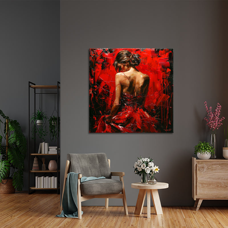 Die Dame in Rot