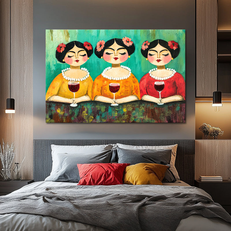 Dikke dames schilderij VII