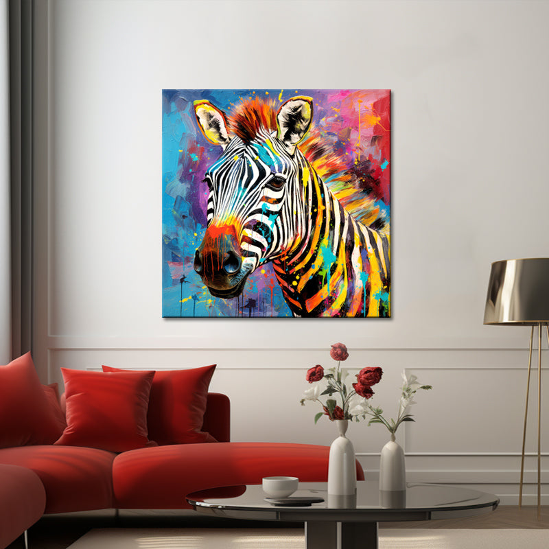 Bunte Zebra-Kunst