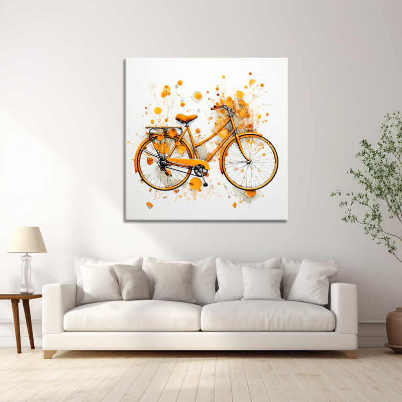Oranje fiets