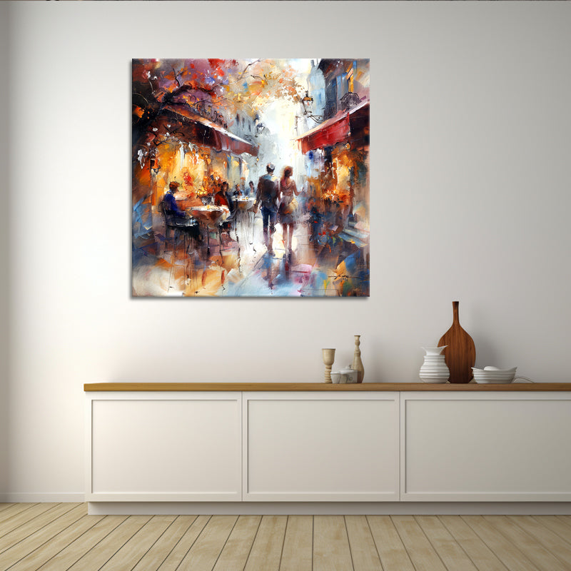 Café Terras schilderij