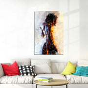 Naked woman schilderij