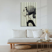 Audrey Hepburn zwart wit grijs