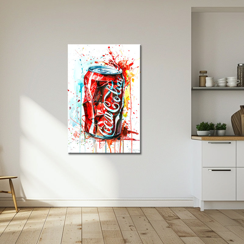 Coca-Cola auf Leinwand