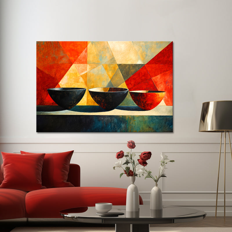 Drie decoratieve potten II
