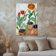 Three Pots of Tulips - Monet