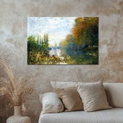 The Banks of The Seine in Autumn - Monet