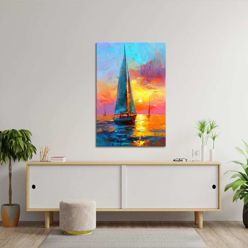 Zeilboot Schilderij