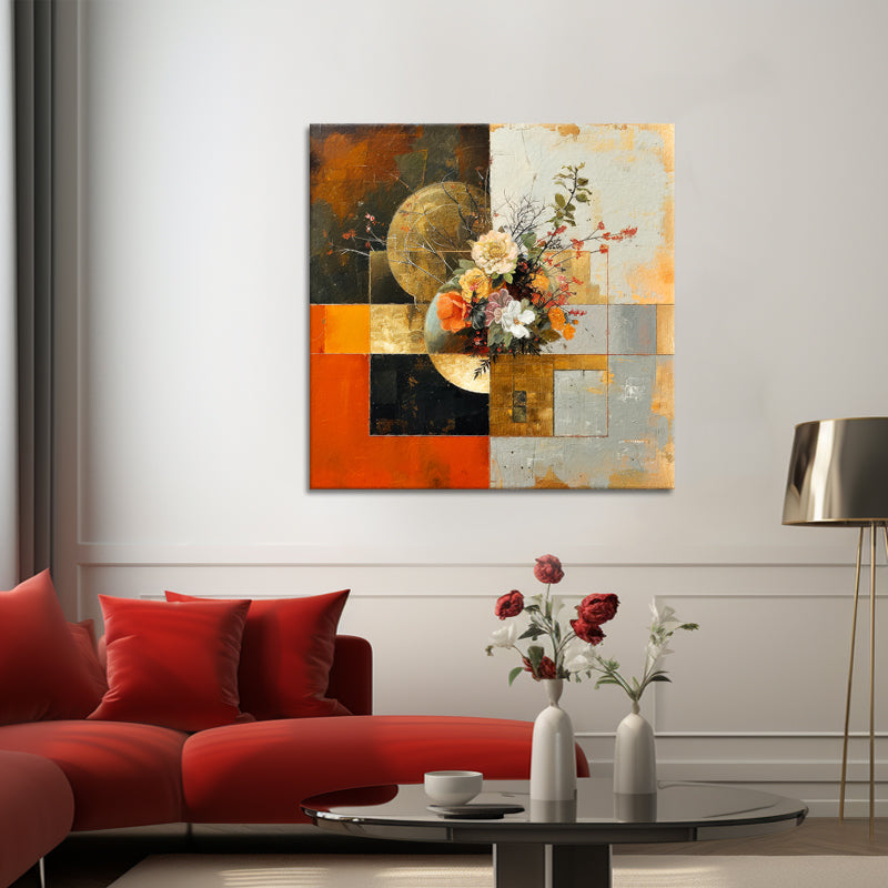 Abstract met bloemen II