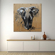 Olifant mixed media