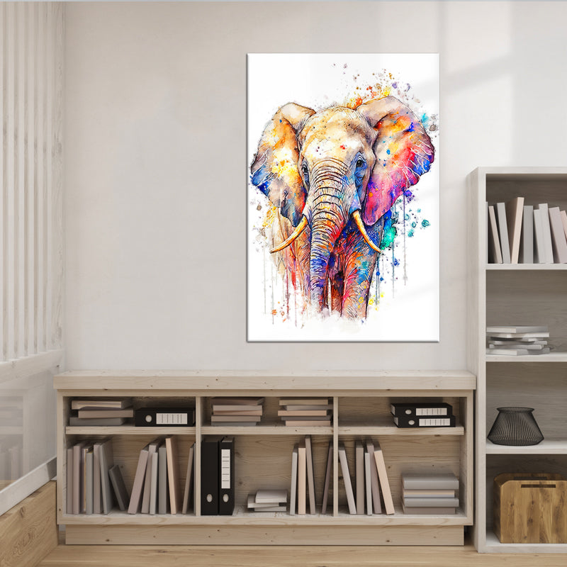 Gefärbter Elefant