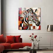 Kubistisches Zebra-Gemälde