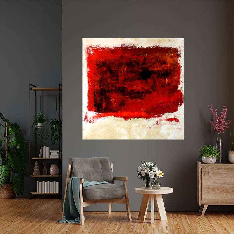 Abstraktes Gemälde Rot