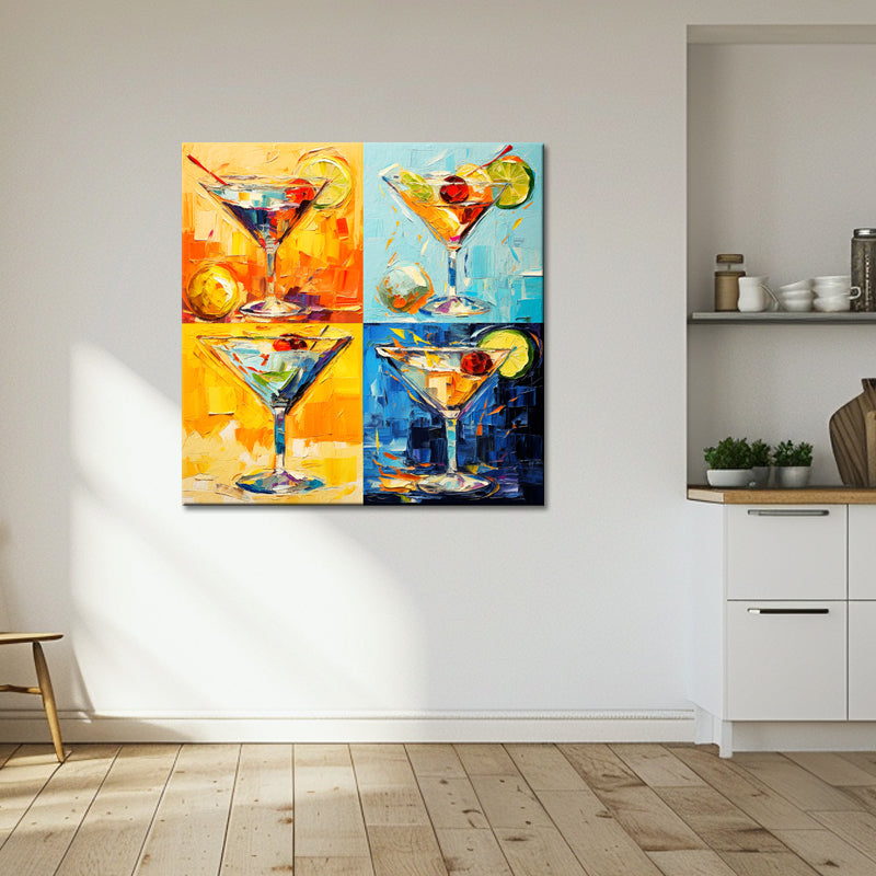 Cocktail canvas schilderij