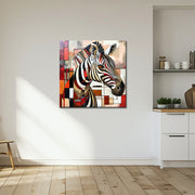 Kubistisches Zebra-Gemälde