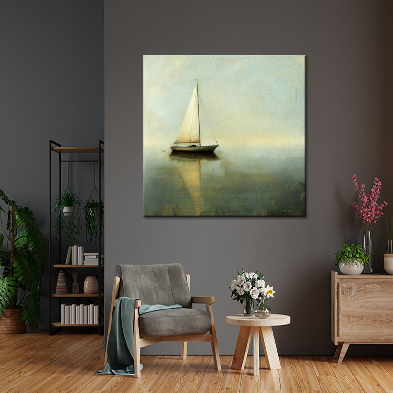 Segelboot-Gemälde Stillleben
