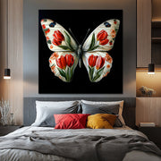 Schmetterling mit Blumen II