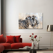 Gemälde Zwei Zebras