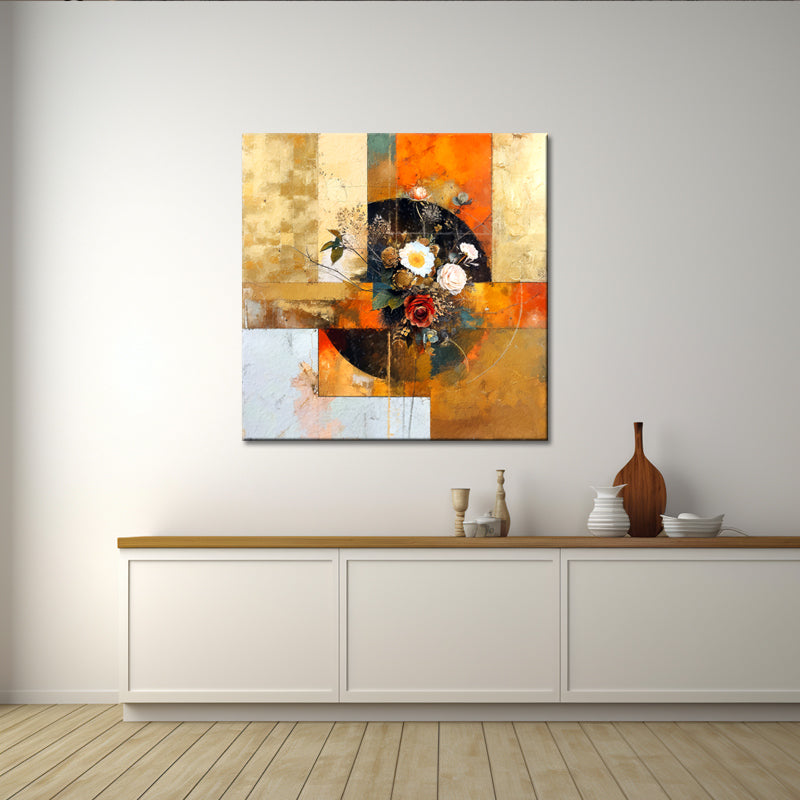 Abstrakt mit Blumen
