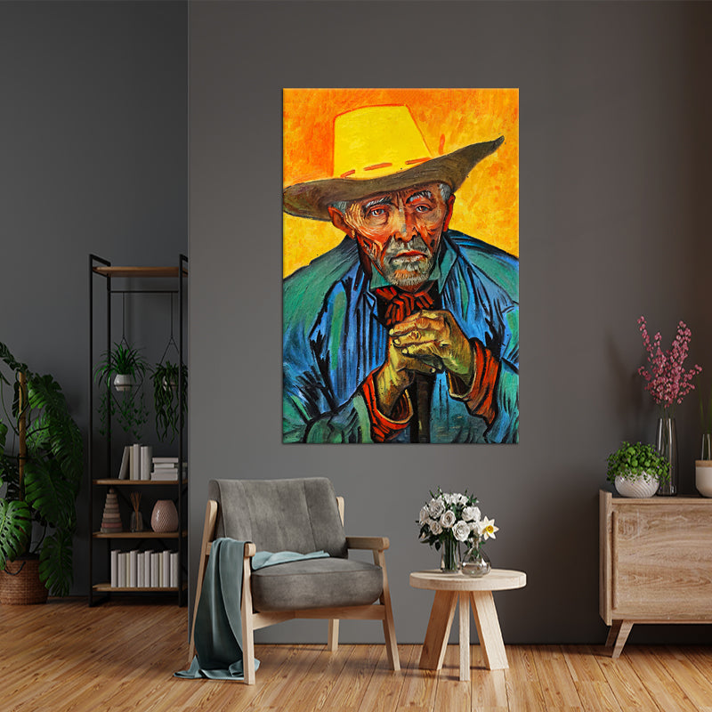 De boer schilderij van Vincent van Gogh