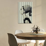 Audrey Hepburn zwart wit grijs
