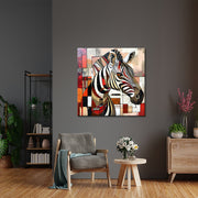 Kubistisches Zebra-Gemälde