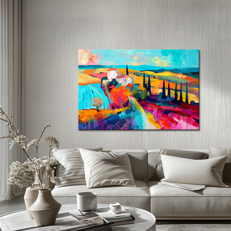 Schilderij Abstract landschap