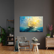 Zeilboot schilderij