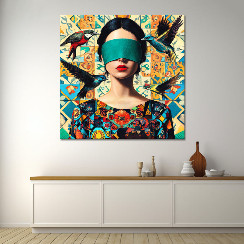 Frau in Mosaik II