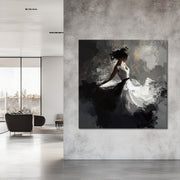 Danseres in een witte jurk