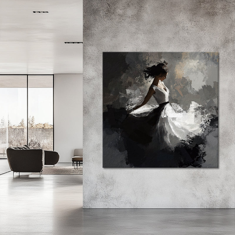 Danseres in een witte jurk