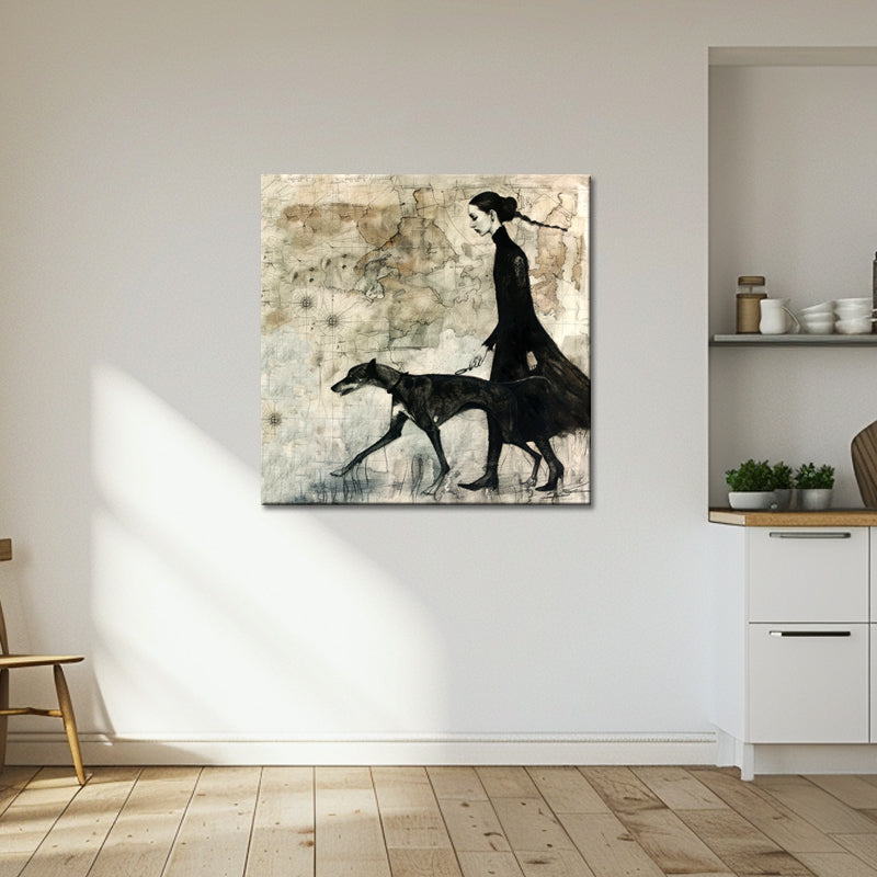 Vrouw met een hond