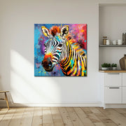 Bunte Zebra-Kunst