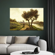 Landschaft mit zwei Bäumen - Paul Joseph