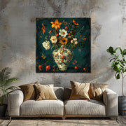 Groot vaas met bloemen