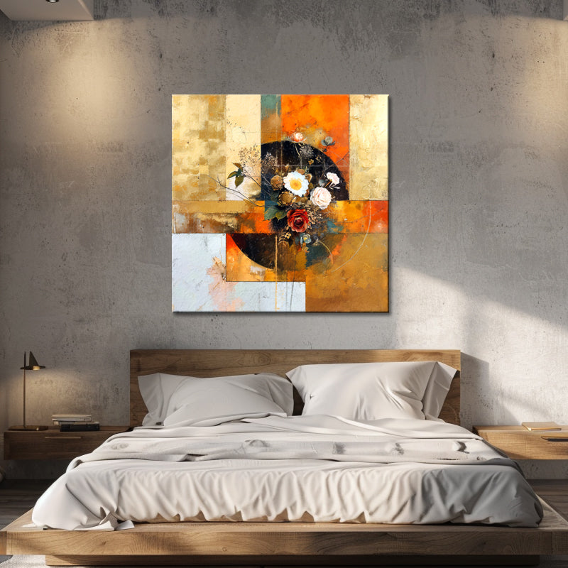Abstrakt mit Blumen