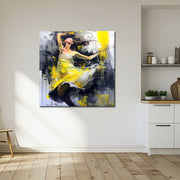 Vrouw in abstract