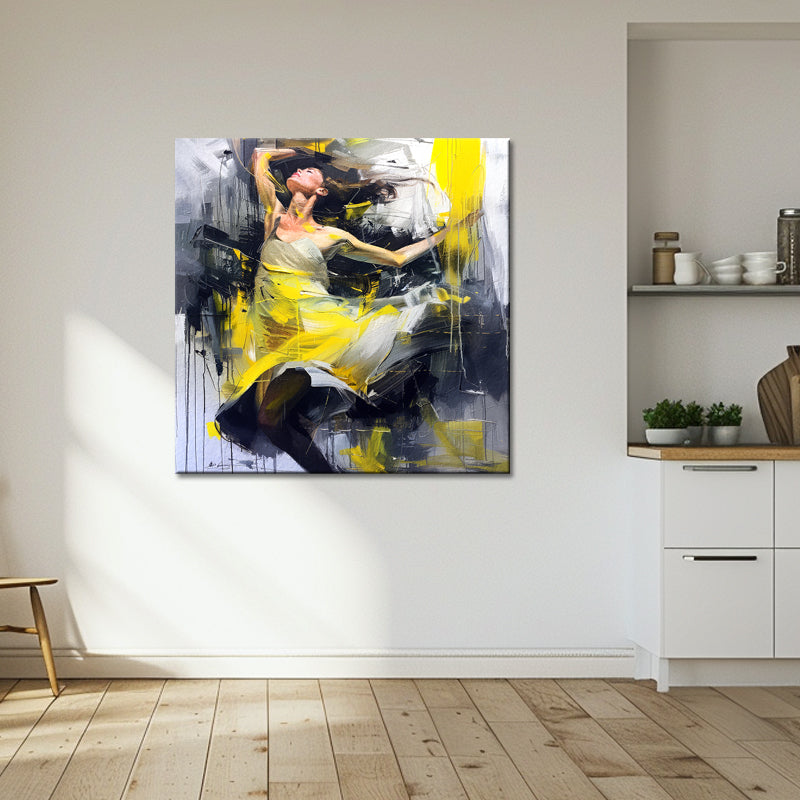Vrouw in abstract