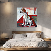 Kubismus Hund Gemälde