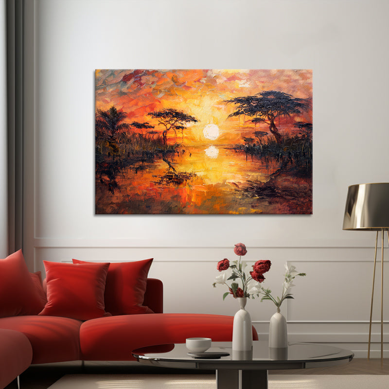 Safari bei Sonnenuntergang