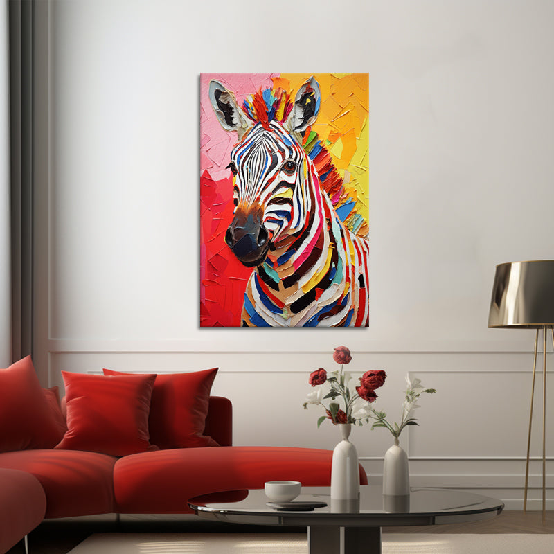 Buntes Zebra
