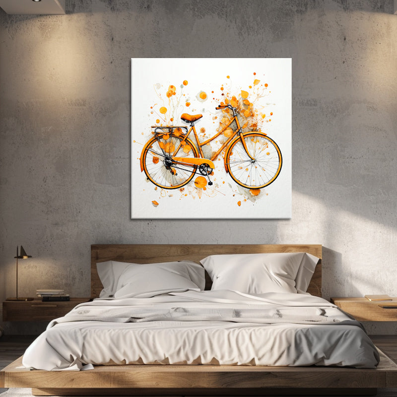 Oranje fiets
