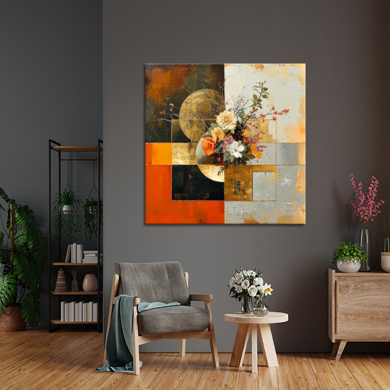 Abstract met bloemen II
