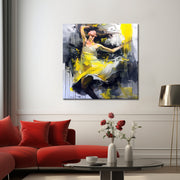 Vrouw in abstract