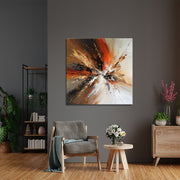 Abstract met warme kleuren