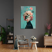Frau mit Blumen V