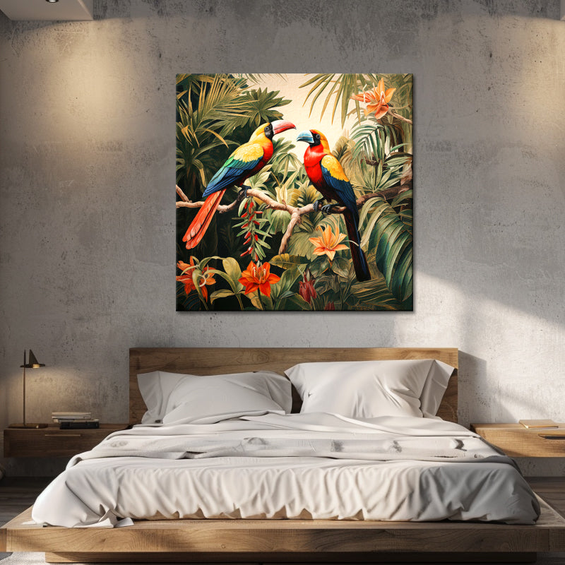 Vogels in Landschap